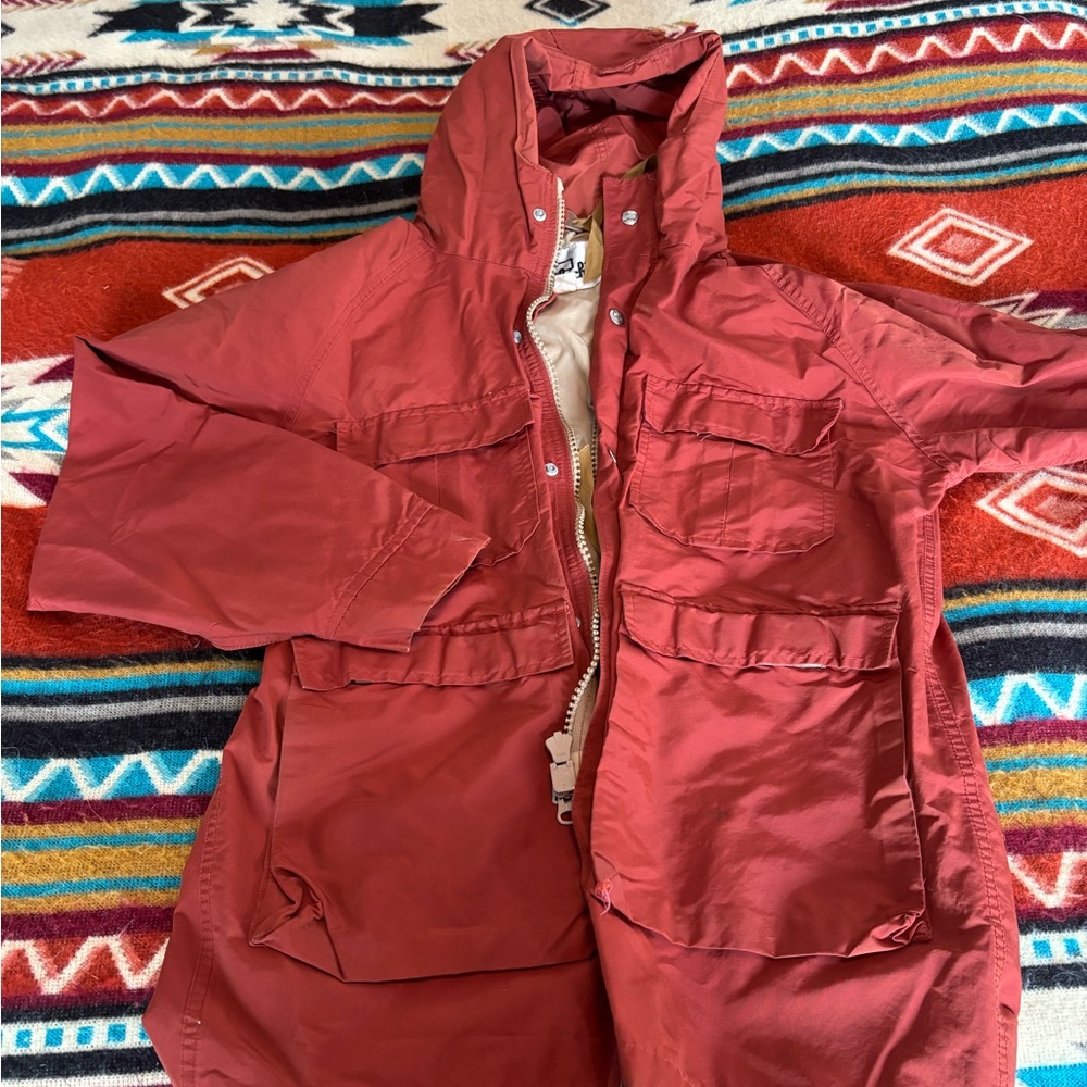 Woolrich Vintage Rust Red Hooded Jacket